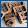 Brown Kraft Recycled Cupcake Display Box (CMG-cake box-004)